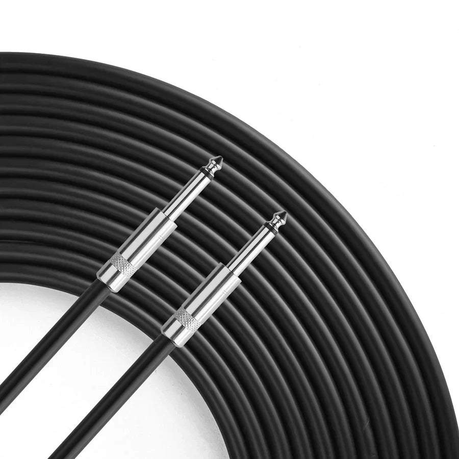 2 MR DJ CQQ3 3' Pro PA DJ Karaoke 1/4" Male to 1/4" Male Mono Audio Amp Patch Cords Speaker Wire PA Cable