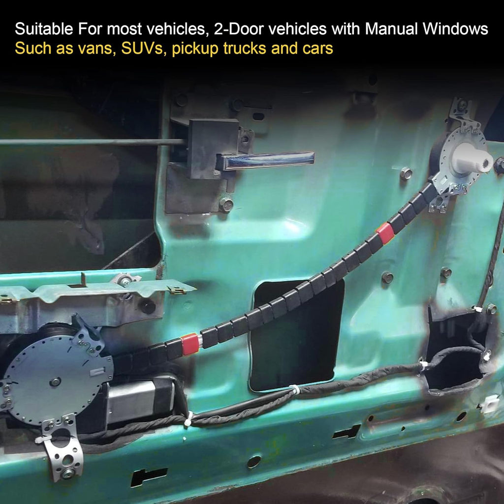 MK Audio MK-HW600 Universal Electric Power Window Conversion Kit for 2-Door Vehicles