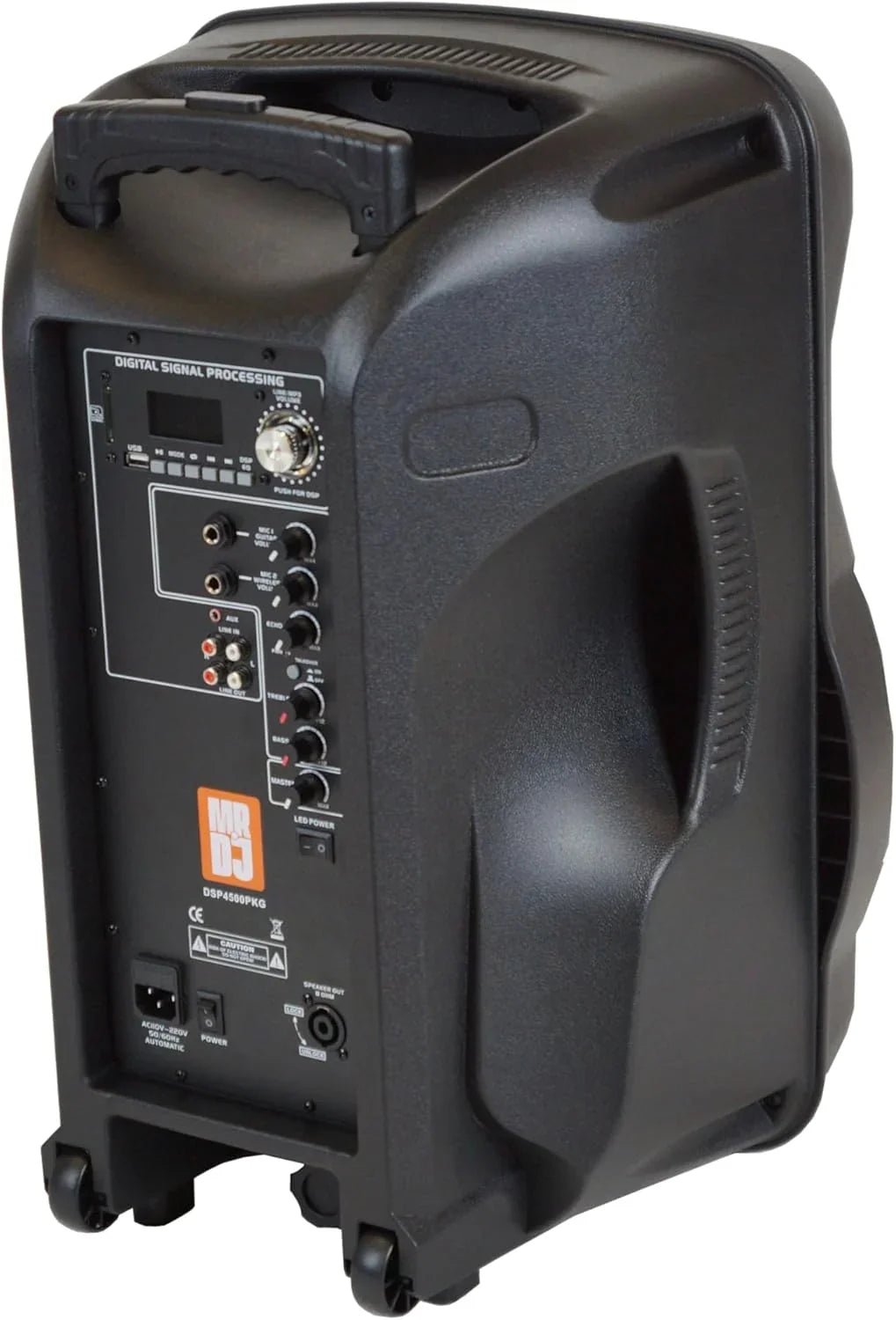 MR DJ PARTY PACK Pair 15" 4500W Powered DJ Speakers Active PA Speaker Stands MIC