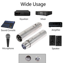Load image into Gallery viewer, mr-dj-3-pin-xlr-male-to-female-adapter-audio-extension