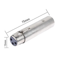 Load image into Gallery viewer, mr-dj-3-pin-xlr-male-to-female-adapter-audio-extension