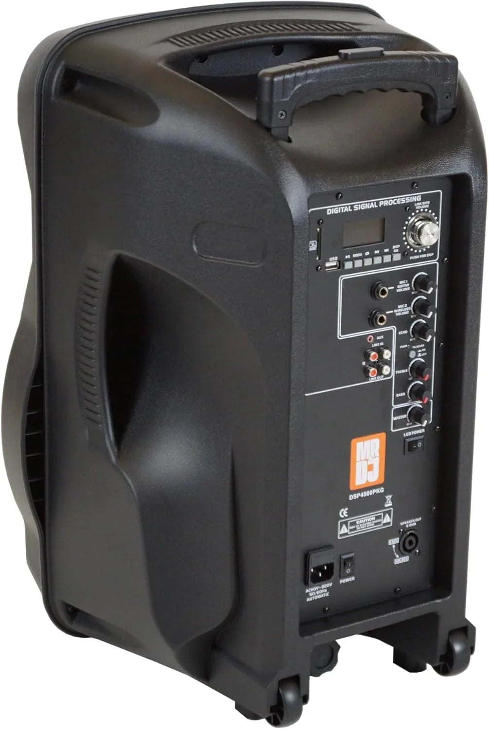 MR DJ PARTY PACK Pair 15" 4500W Powered DJ Speakers Active PA Speaker Stands MIC