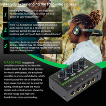 Load image into Gallery viewer, MR DJ Microamp HA400PRO Ultra-compact 4-channel stereo headphone amplifier