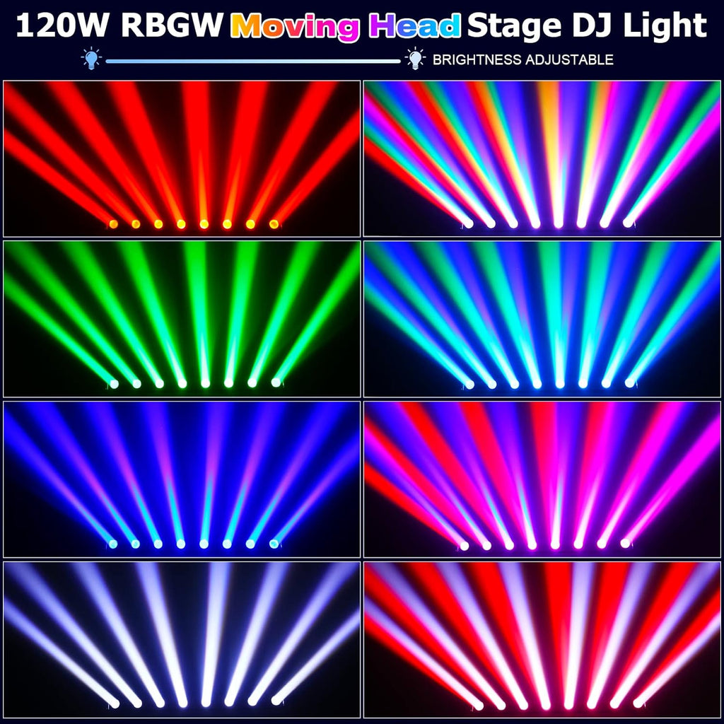 MR DJ ELMH800 8 Eye 8x12W RGBW LED Beam Moving Head Spotlight Lighting Pro Equipment Church Wedding DJ Party KTV Show
