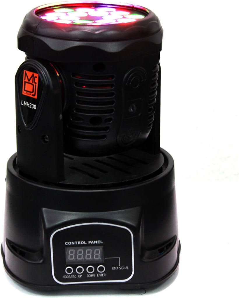 MR DJ LMH230 100W RGBW 18-LED Wash Moving Head Light DMX Stage Light DJ Party Lights