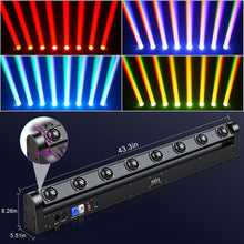 Load image into Gallery viewer, MR DJ ELMH800 8 Eye 8x12W RGBW LED Beam Moving Head Spotlight Lighting Pro Equipment Church Wedding DJ Party KTV Show