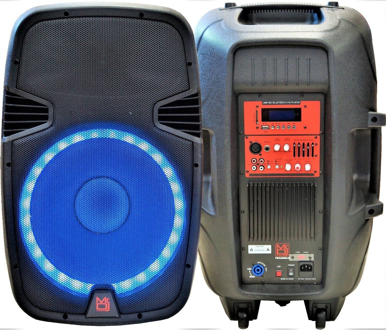 Mr. Dj USA PBX2690LB 15-Inch 3500 Watts Bass Amplifier Cabinet PA DJ PRO Speaker