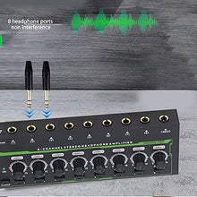 Load image into Gallery viewer, MR DJ Microamp HA800PRO Ultra-compact 8-channel stereo headphone amplifier