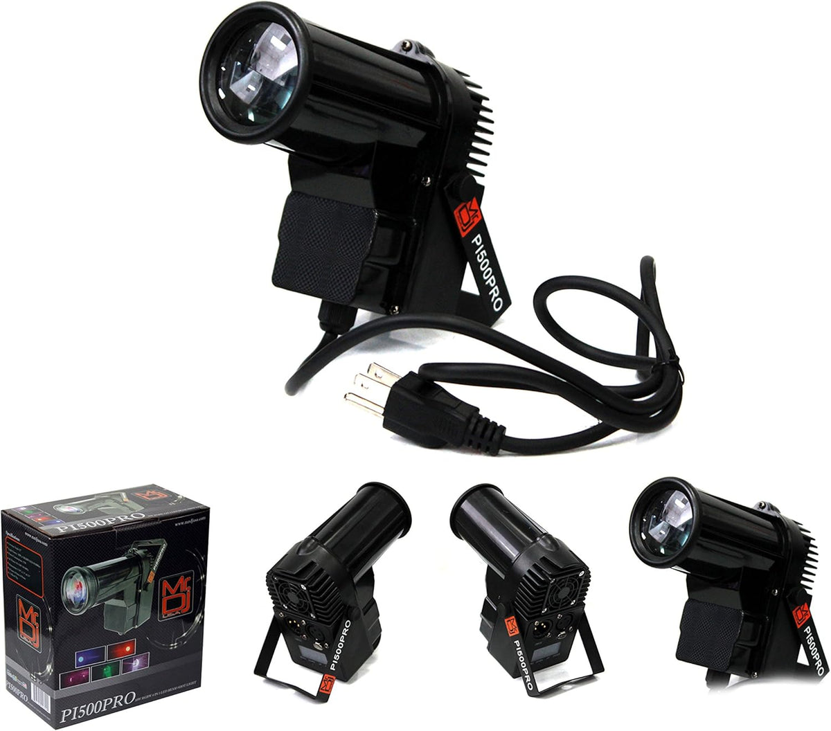 MR DJ PI500PRO 4-in-1 LED LED Quad DMX Mini Spotlight 12W Lighting With DMX For Party Club DJ Disco Bar