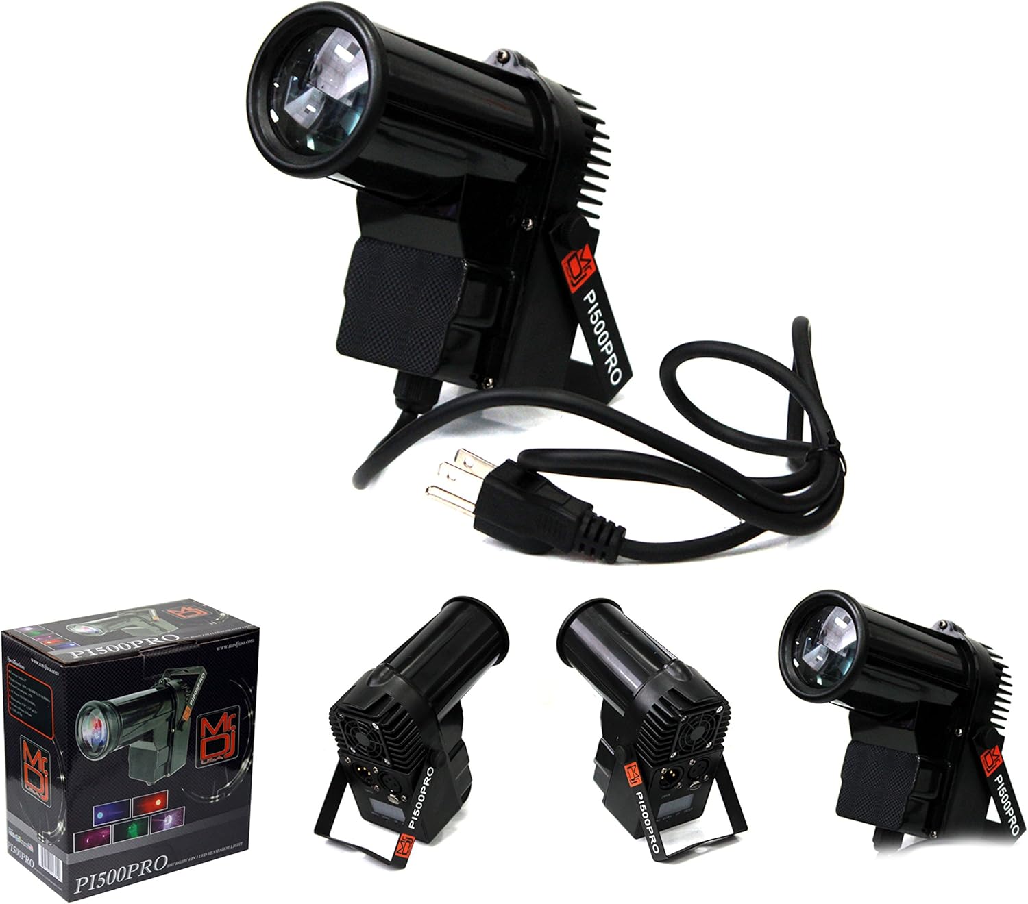 MR DJ PI500PRO 4-in-1 LED LED Quad DMX Mini Spotlight 12W Lighting With DMX For Party Club DJ Disco Bar