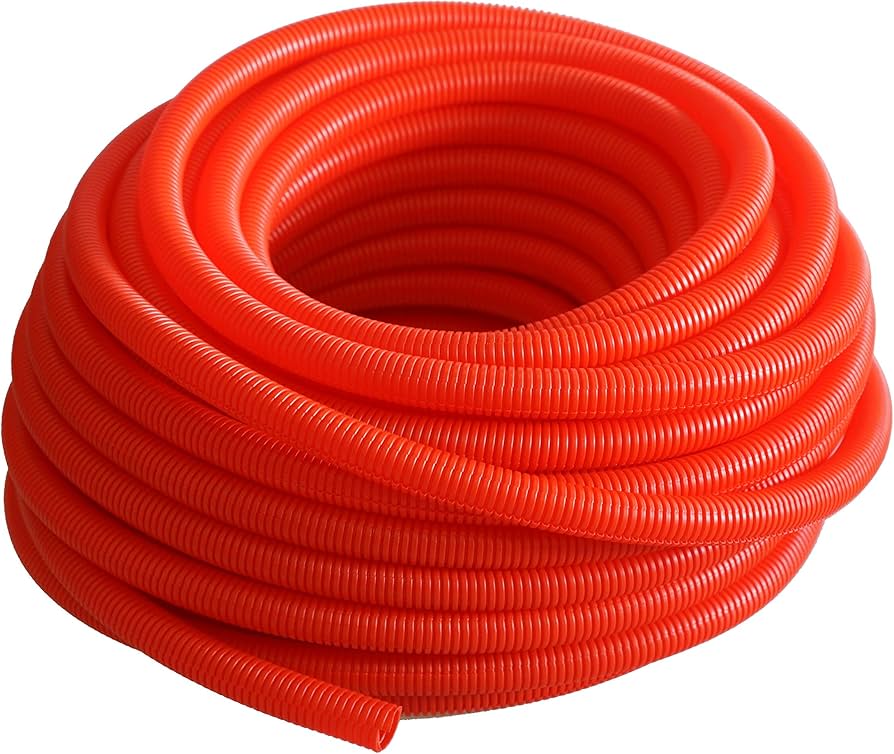 DC Sound 3/4" 19mm 100' Red Split Wire Loom Cable Sleeves Conduit Protective Tubing