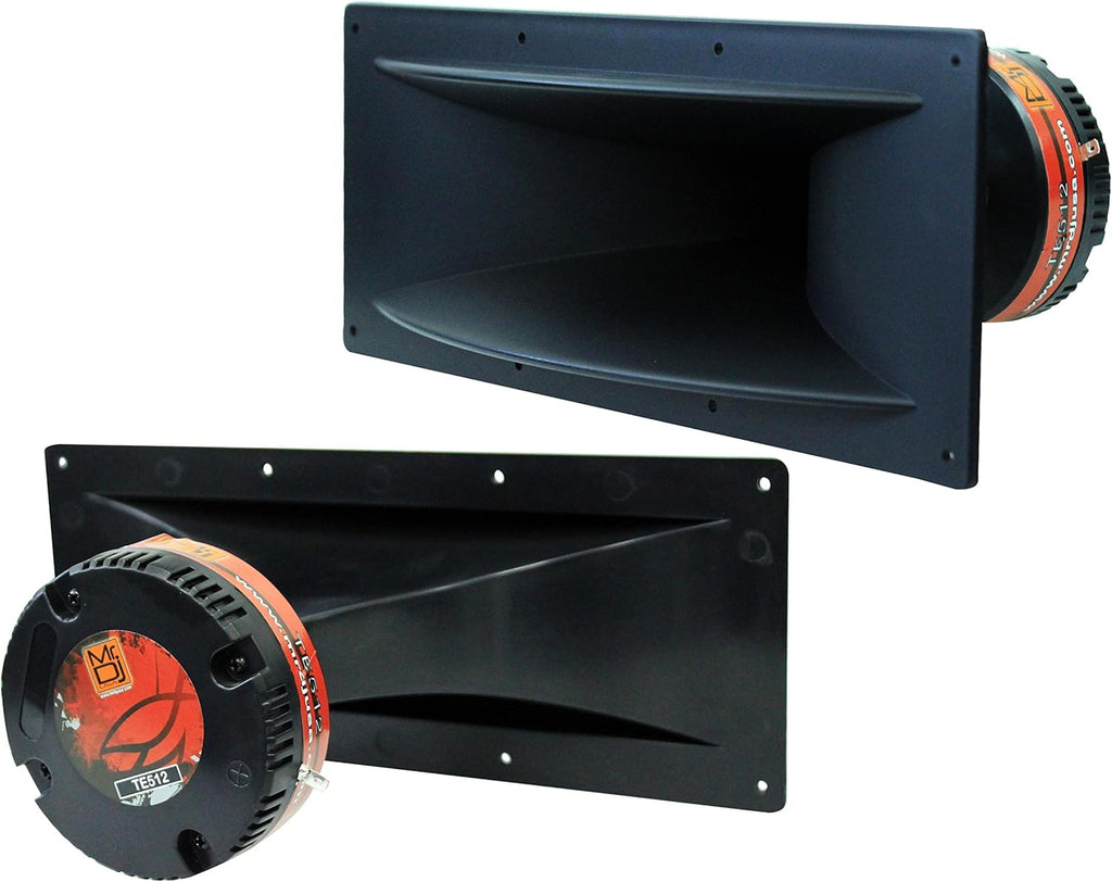MR DJ TE-512 5"x12" 300W PRO Audio PA/DJ Wide Screw-ON Type Piezo Compression Horn Tweeter