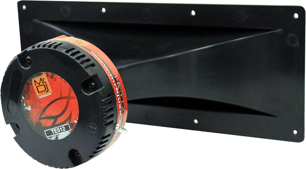 MR DJ TE-512 5"x12" 300W PRO Audio PA/DJ Wide Screw-ON Type Piezo Compression Horn Tweeter