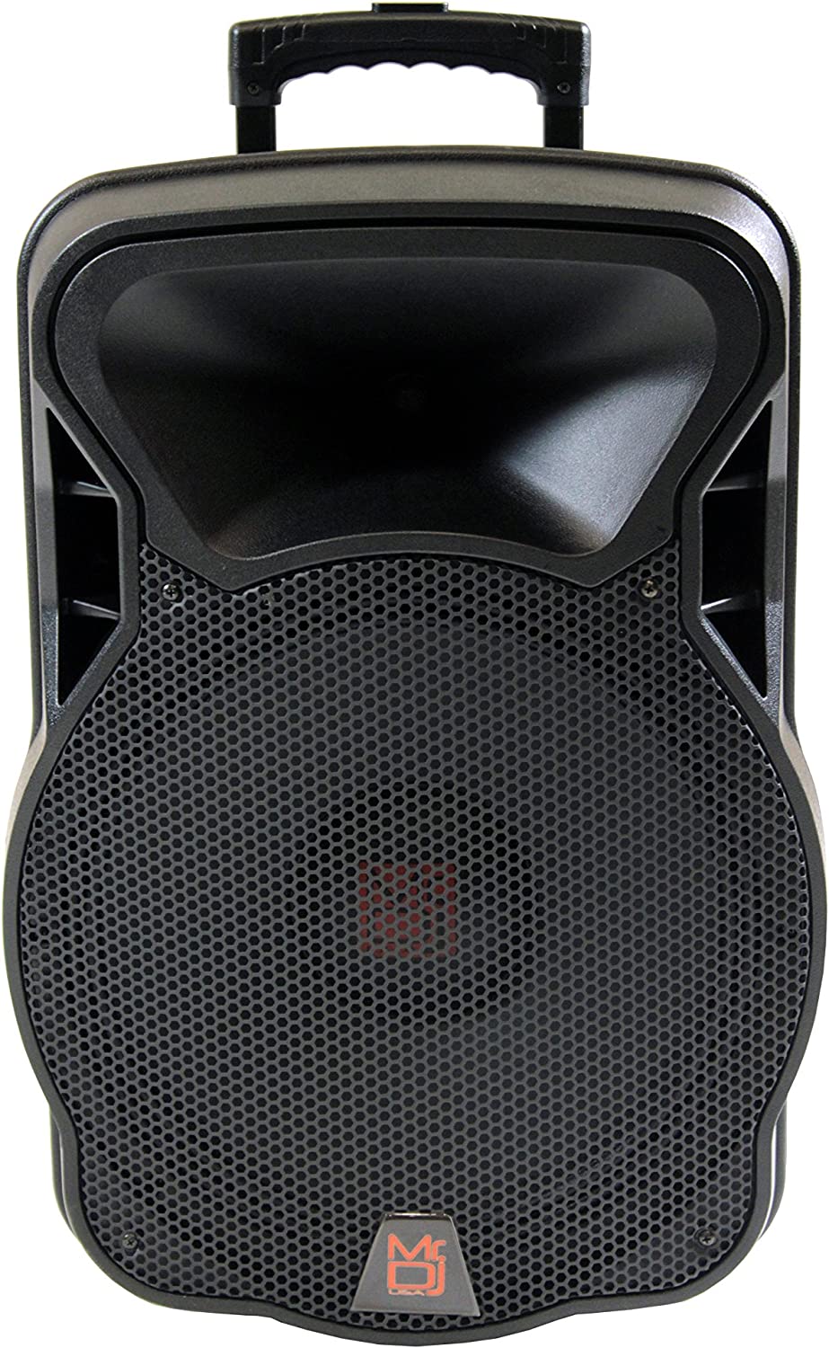 2 15" 4000W Bluetooth DSP FM Radio USB Portable PA DJ Speaker & Stands Pair