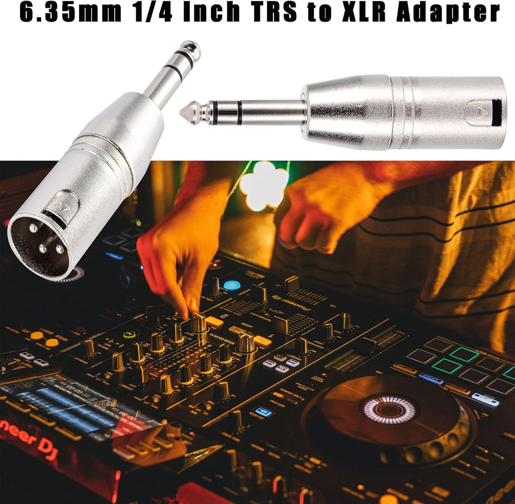 MR DJ XMTRS 1/4" TRS to Balanced XLR Male Adapter