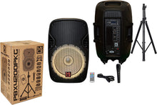Load image into Gallery viewer, MR DJ PBX4200PKG 15" PA DJ 3000W Bluetooth Karaoke Speaker LED + Speaker Stand