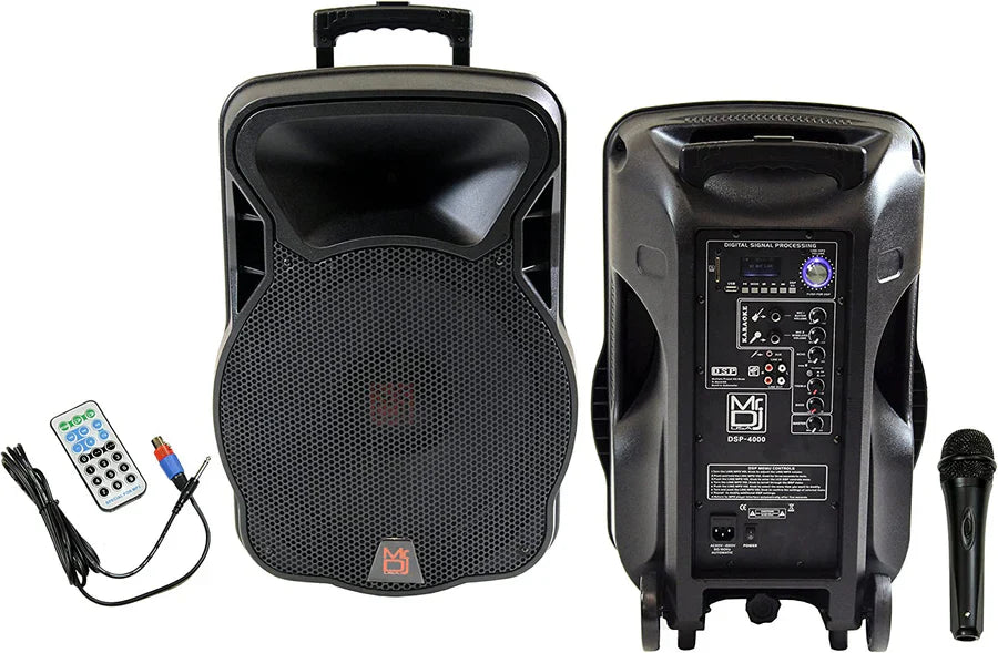 MR DJ DSP4000 PRO 4000W Bluetooth DSP FM Radio USB Portable PA DJ KARAOKE