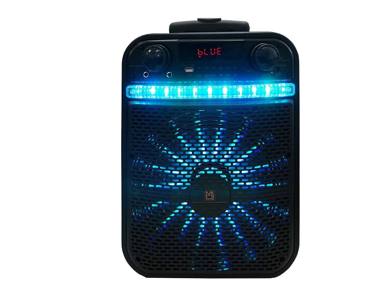 Pair of MR Dj ACE 15" Portable Speaker with Bluetooth/Rechargeable Battery