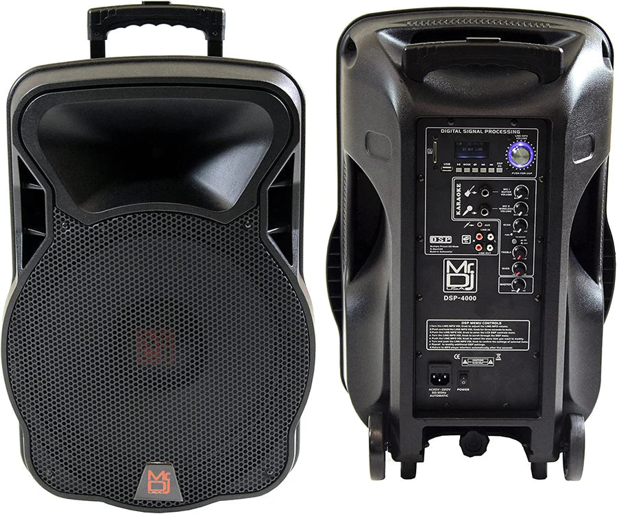 MR DJ DSP4000 PRO 4000W Bluetooth DSP FM Radio USB Portable PA DJ KARAOKE