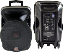 Load image into Gallery viewer, Mr. Dj 15" 4000W Bluetooth DSP FM Radio USB Portable PA DJ Speaker Microphone