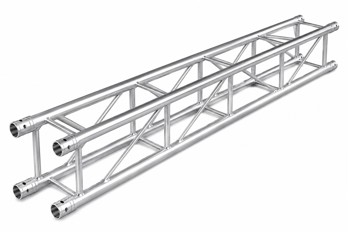 MR Truss MTTSQ820 8.20 Feet 2.50 Meter Universal Straight 12" Square Box Aluminum Lighting Trussing Segment for Pro Audio DJ with 2-inch Tubing