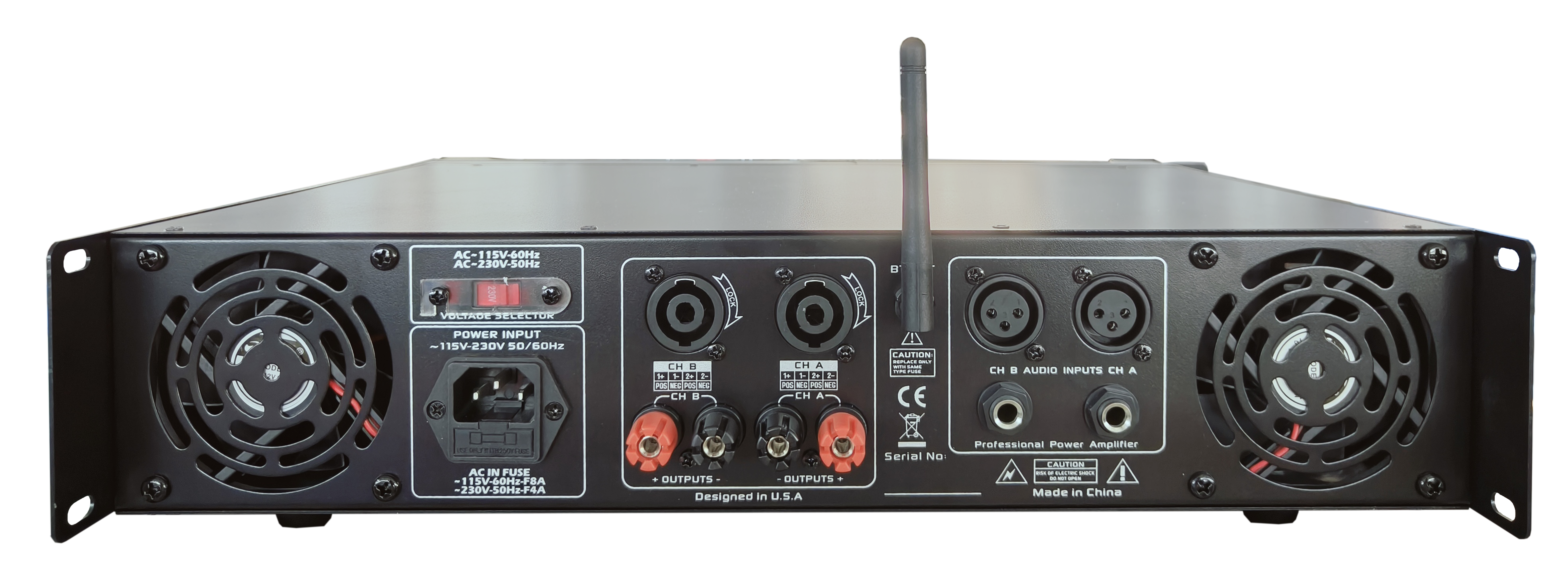 MR DJ AMP3000DSP 2Ch Class AB 3000W PA DJ Power Amplifier Onboard DSP Bluetooth USB