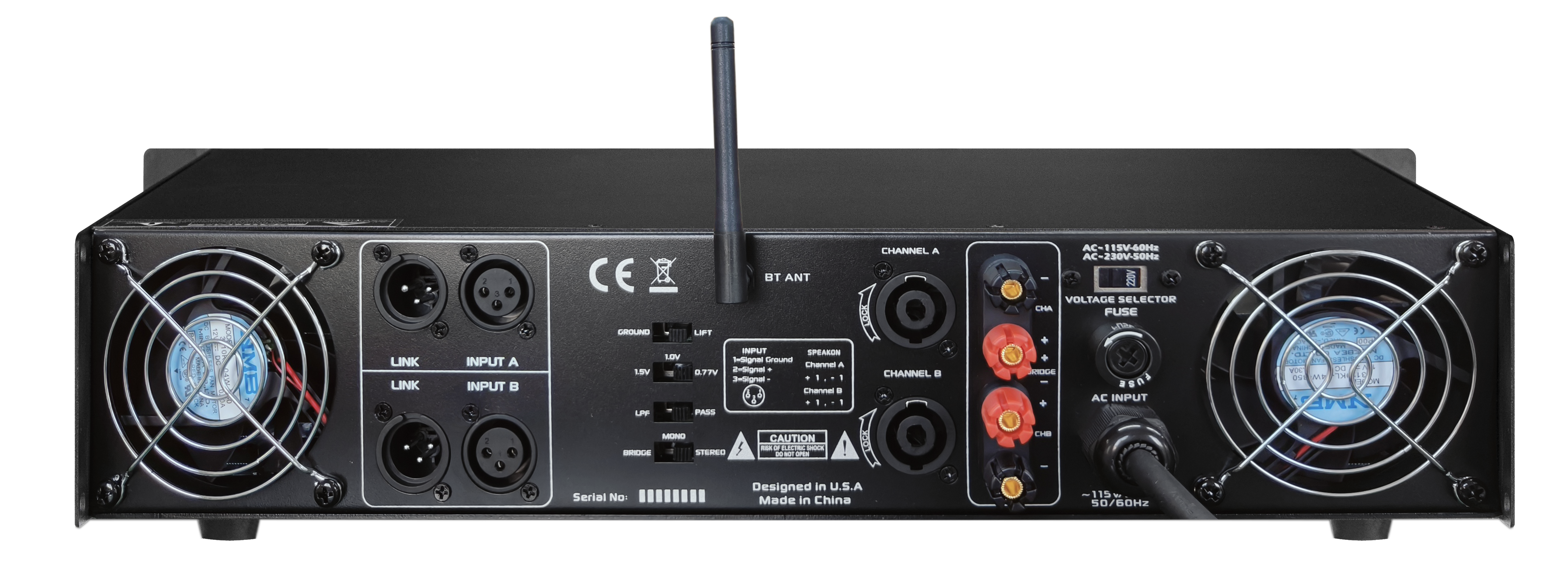 MR DJ AMP7000DSP 2Ch Class AB 7000W PA DJ Power Amplifier Onboard DSP Bluetooth USB