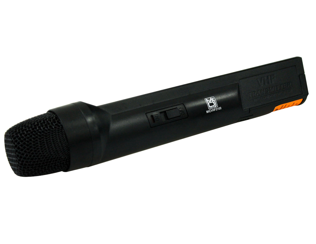 2 MR DJ MICVHF3100 Wireless Dual-Channel Handheld design Microphone System