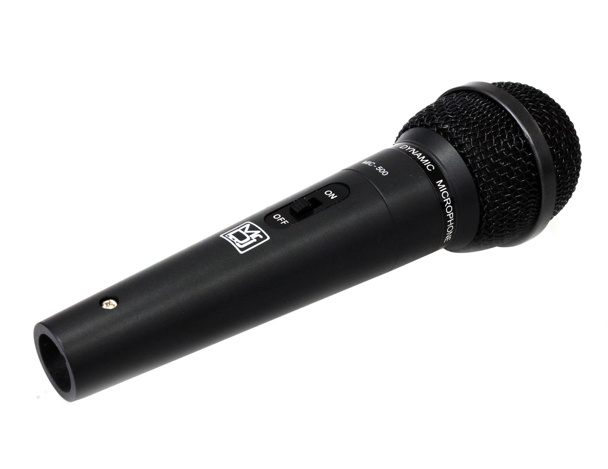4 MR DJ MIC500 Professional Handheld Hypercardioid Dynamic Microphone 12 FT XLR-to-1/4" Cable