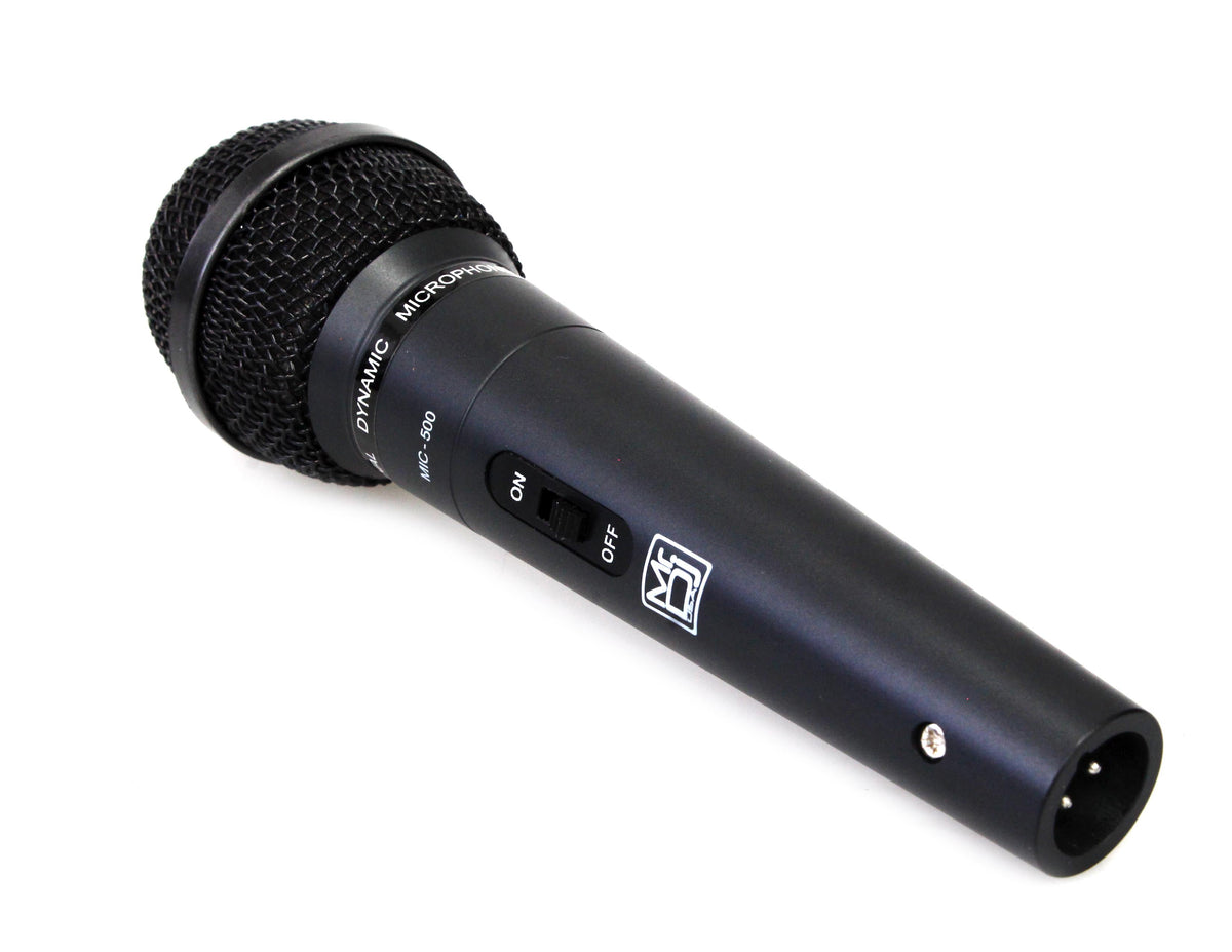 4 MR DJ MIC500 Professional Handheld Hypercardioid Dynamic Microphone 12 FT XLR-to-1/4" Cable