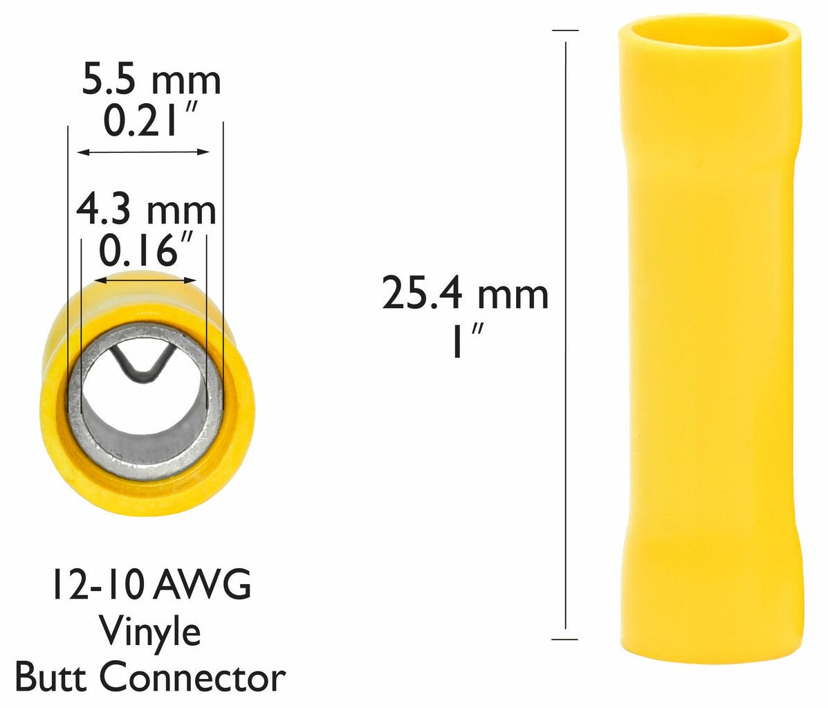 mr-dj-12-10-gauge-100pcs-yellow-crimp-butt-connectors