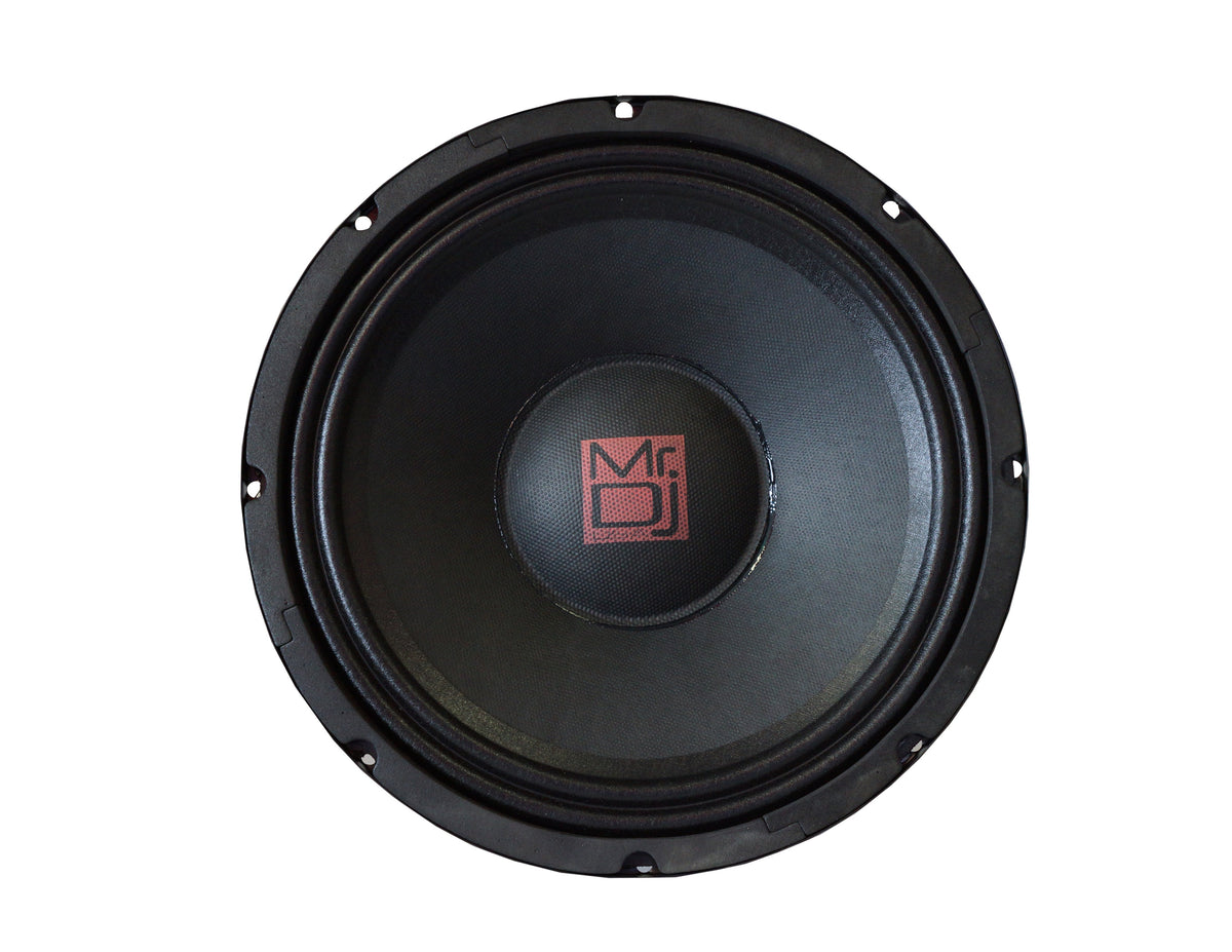 MR DJ USA COMDW10 10 Inch Subwoofer, Black 320 Max Watt PRO PA DJ Home Audio Raw Speaker 8 ohm Woofer