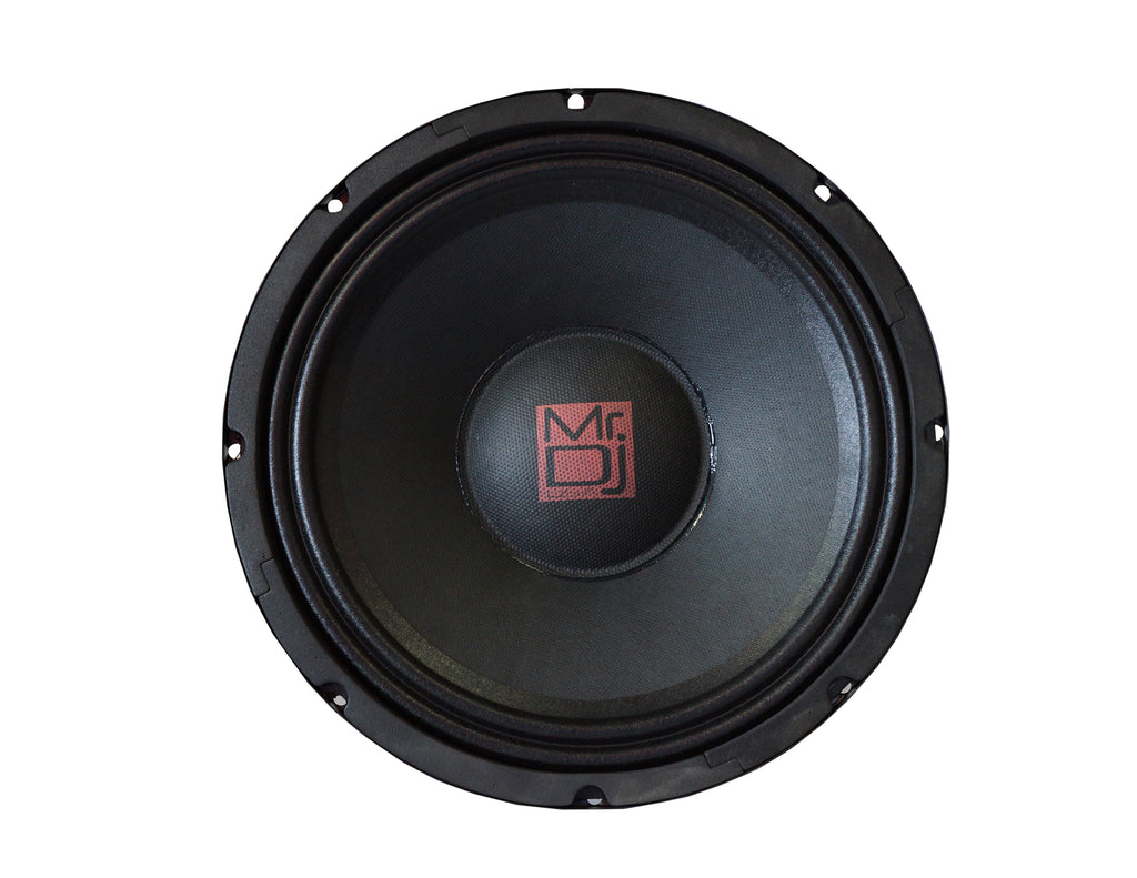 MR DJ COMDW10 10" 640W 60 Oz. 8-Ohms Universal PRO PA/DJ Raw Woofer Subwoofer