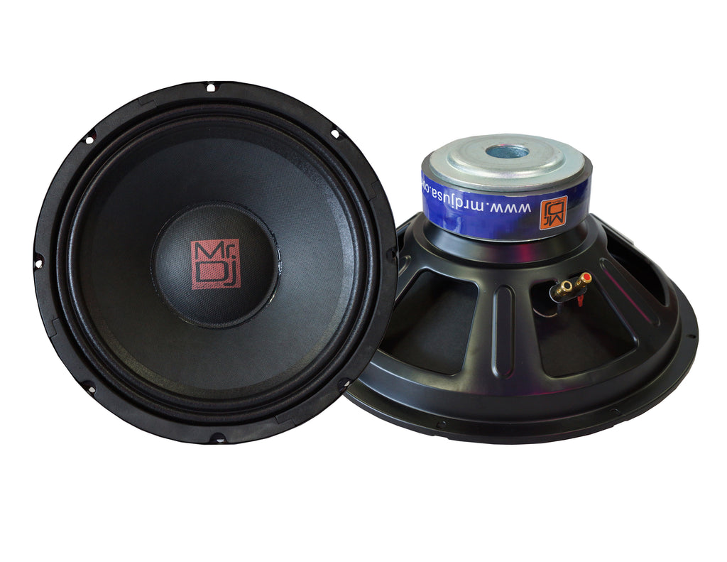 MR DJ COMDW10 10" 640W 60 Oz. 8-Ohms Universal PRO PA/DJ Raw Woofer Subwoofer