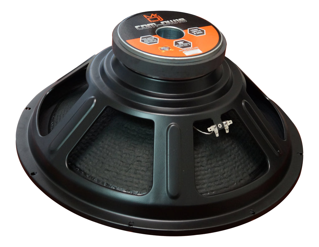 MR DJ COMDW18 18" 4500W 60 Oz. 8-Ohms Universal PRO PA/DJ Raw Woofer Subwoofer