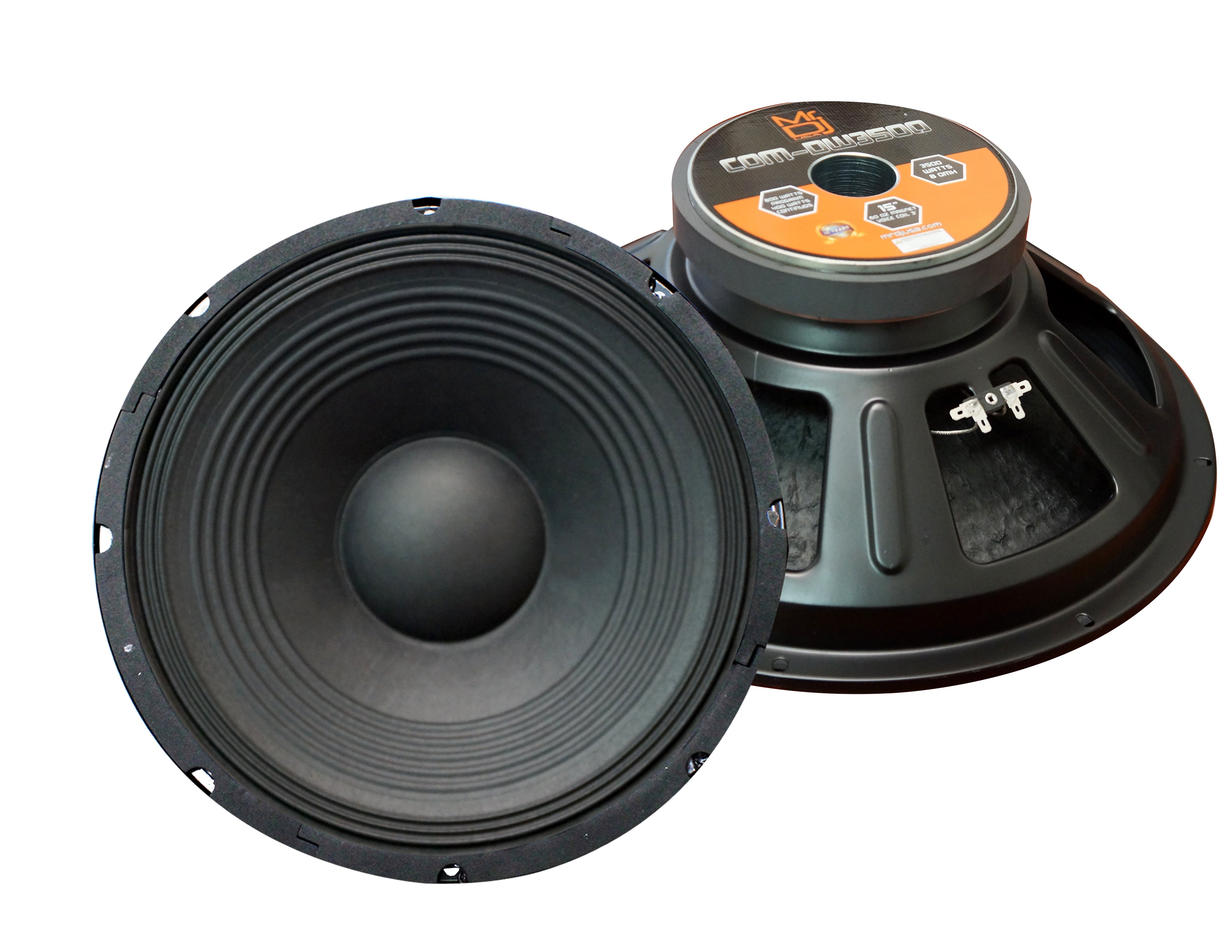 Mr. Dj COMDW3000 15 Inches Pro PA DJ Black Raw Woofer Subwoofer
