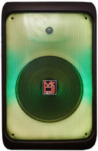 Load image into Gallery viewer, MR DJ CUBE12 12&quot; Rechargeable Portable Karaoke Speaker with Party Flame Lights Microphone TWS USB FM Radio