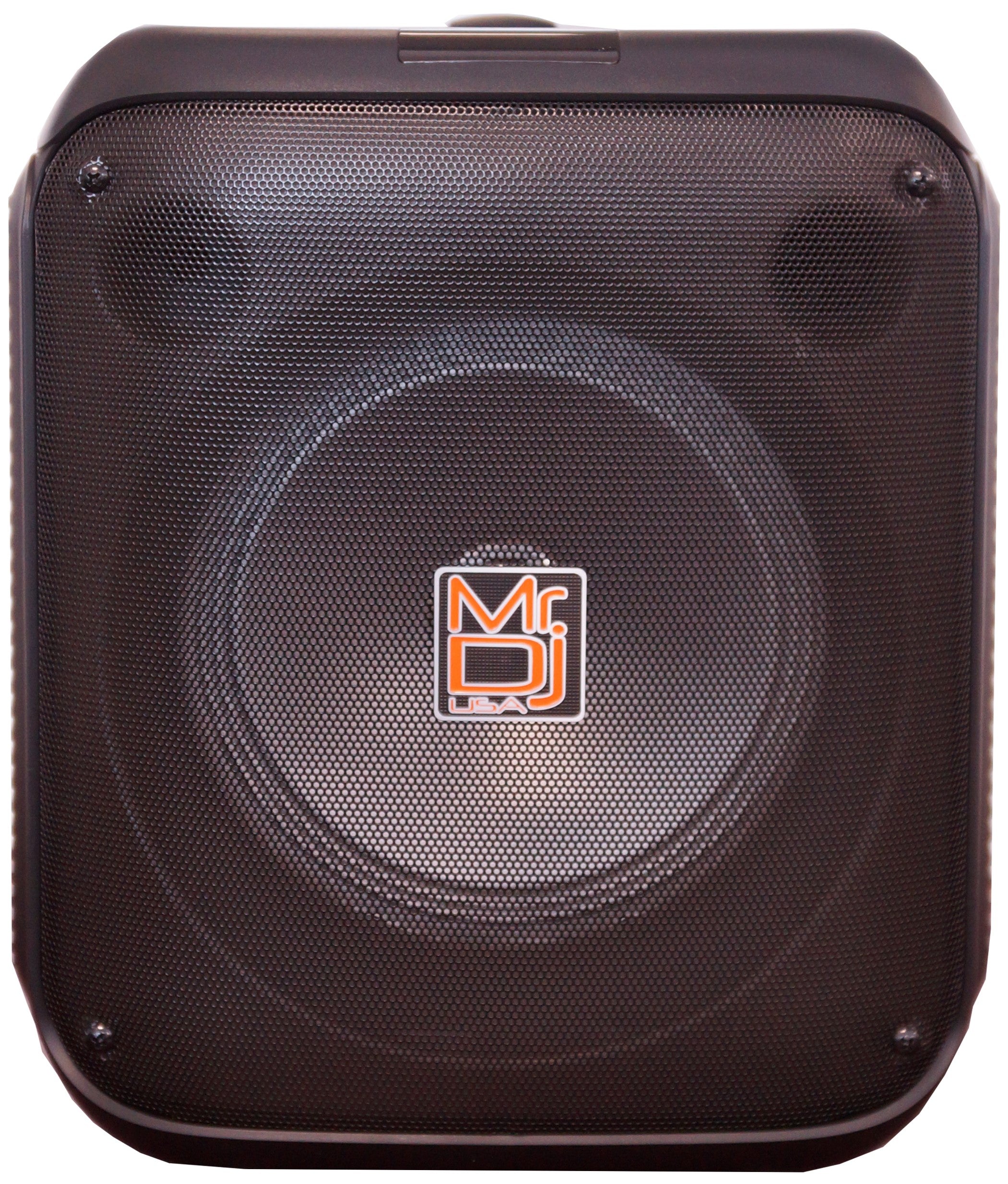 MR DJ CUBE8 8" Portable Karaoke Speaker Flame Lights Microphone TWS USB FM