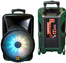 Load image into Gallery viewer, MR DJ DJ15BTA 15" 2 Way Powered Speaker Bluetooth 3500W Built-in Amplifier/USB Mp3