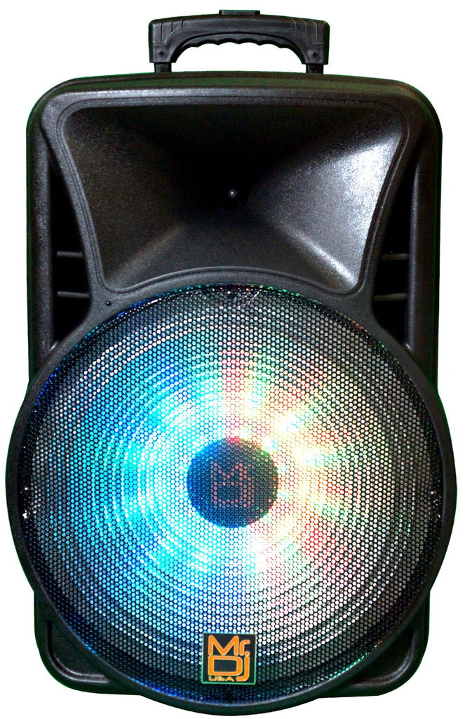 MR DJ DJ18BAT+ 18" Portable Trolley PA DJ Active Powered Bluetooth TWS Speaker 5000W LCD/MP3/USB/SD