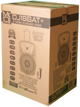 Load image into Gallery viewer, MR DJ DJ18BAT+ 18&quot; Portable Trolley PA DJ Active Powered Bluetooth TWS Speaker 5000W LCD/MP3/USB/SD
