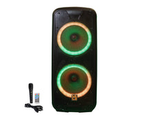 Load image into Gallery viewer, MR DJ 215BTA+ Dual 15" 5000W Battery Powered Bluetooth Speaker Microphone Party Speaker
