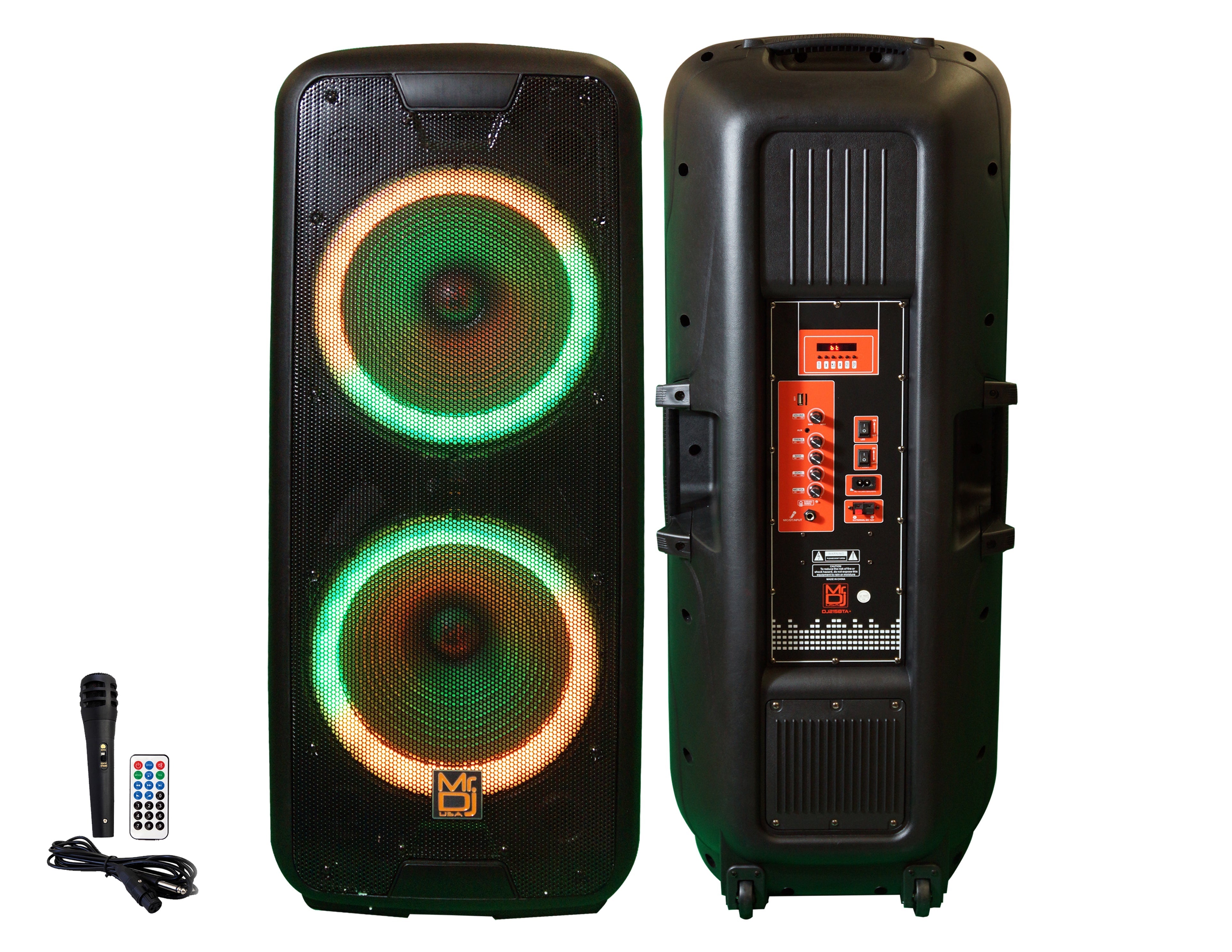 Party Speaker パーティースピーカー 70W MR DJ 215BTA+ 5000W Dual 15