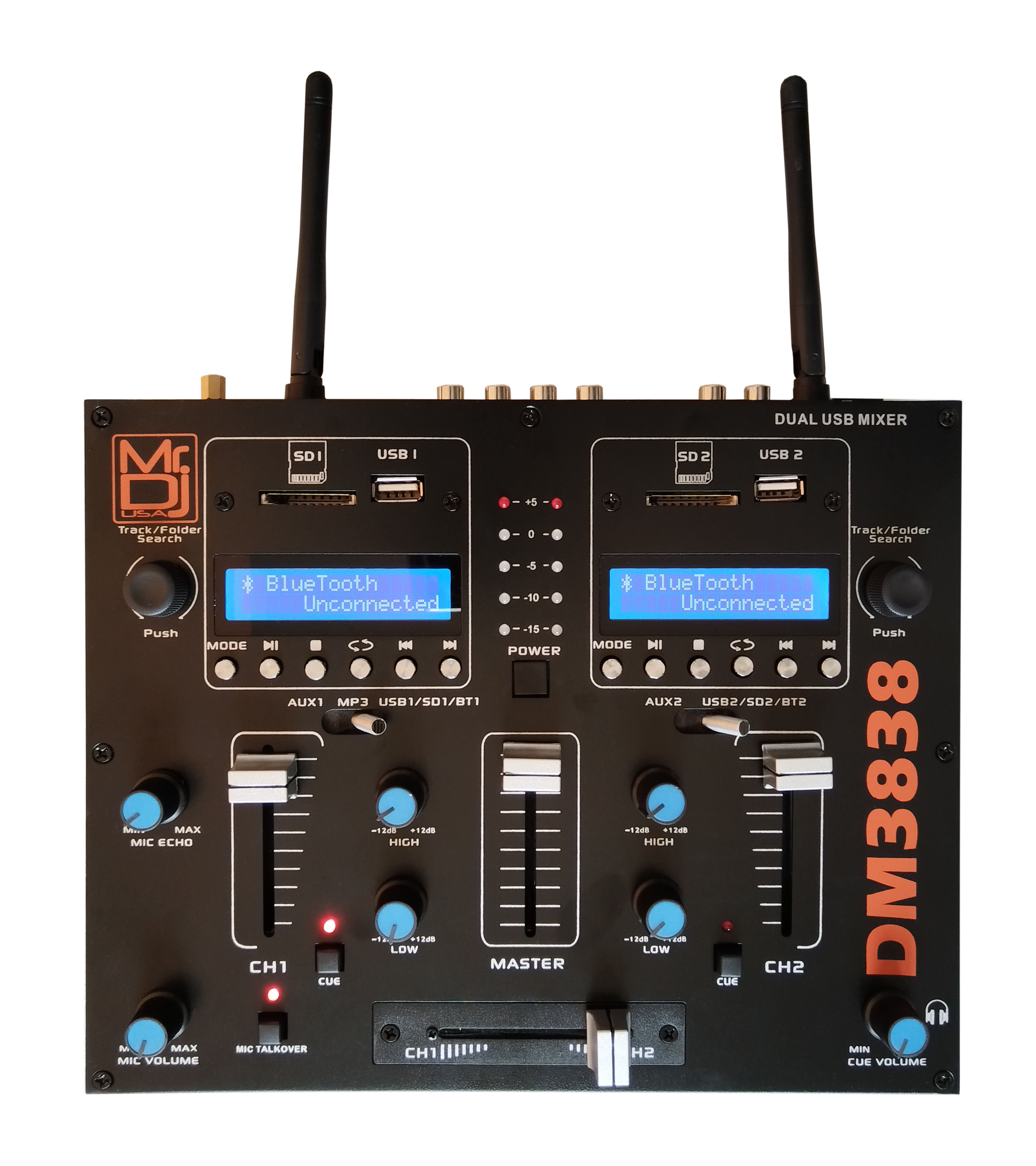 MR DJ Portable 2Ch PA DJ Mixer with Wireless Connection – Mr Dj USA