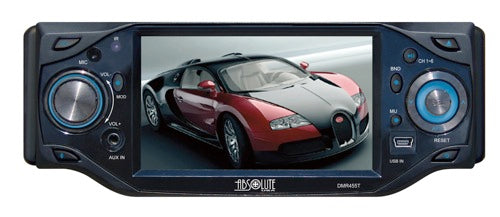 Absolute DMR-455 4.5" In-Dash Multimedia DVD/CD/MP3 Player Fully Motorized High Power 4 x 80W