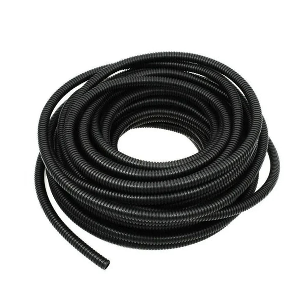 MR DJ DSLT10 100' 1" 25mm Black Split Wire Loom Conduit Tubing Sleeve Tube