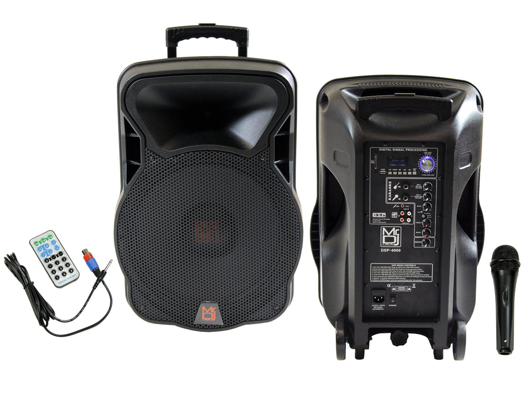 MR DJ DSP4000 PRO 4000W Bluetooth DSP FM Radio USB Portable PA DJ KARAOKE