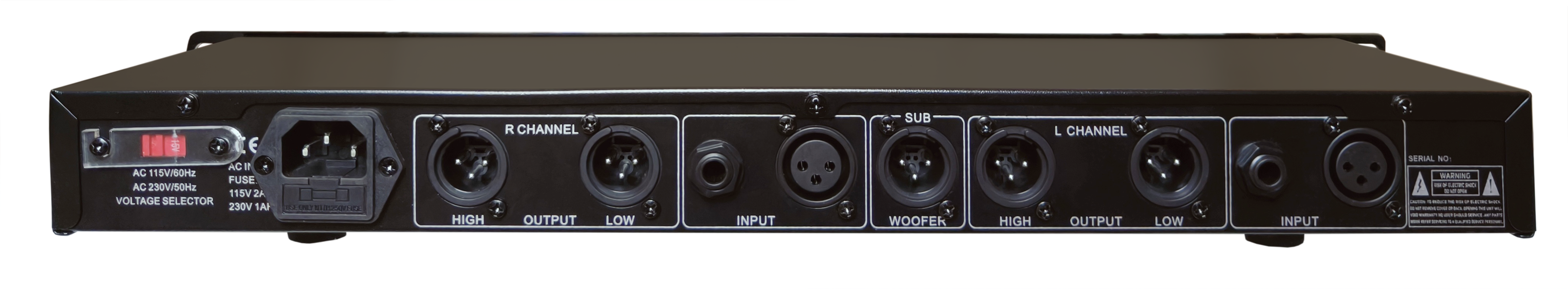 MR DJ DXO200 PRO PA DJ Club Stereo 2 Way Plus Subwoofer Crossover Output