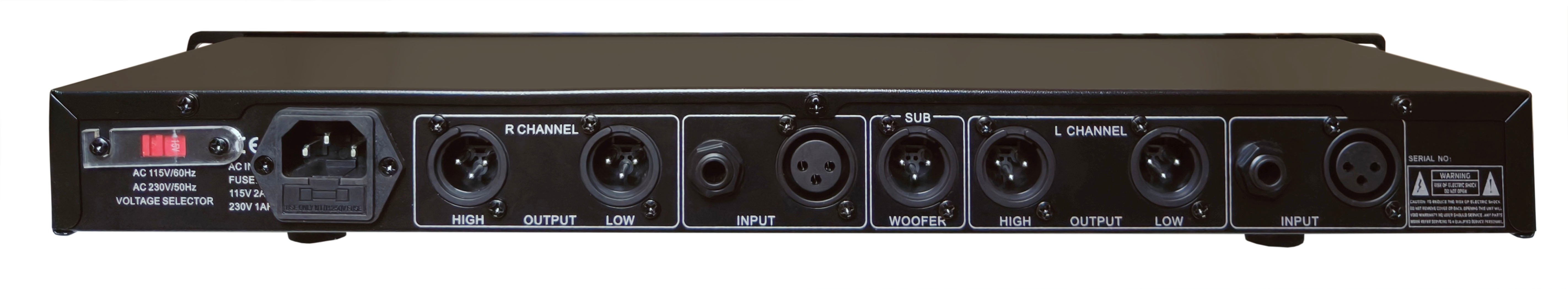 MR DJ DXO200 PRO PA DJ Club Stereo 2 Way Plus Subwoofer Crossover Output