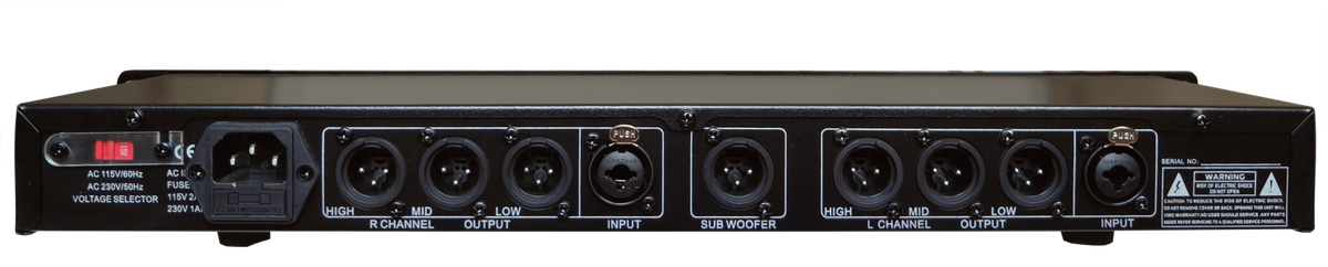 MR DJ DXO300+ PRO PA DJ Club Stereo 2/3 Way Plus Subwoofer Crossover